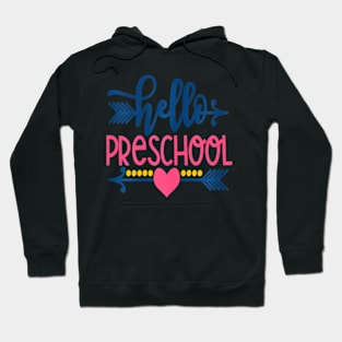 Hello Preschool Teacher Kids Back To School Hoodie